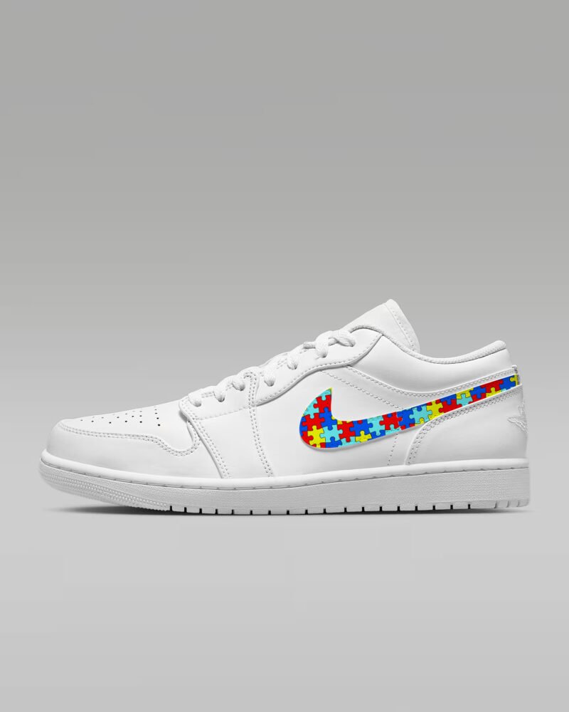 Autism Awareness AJ Low Top Shoes