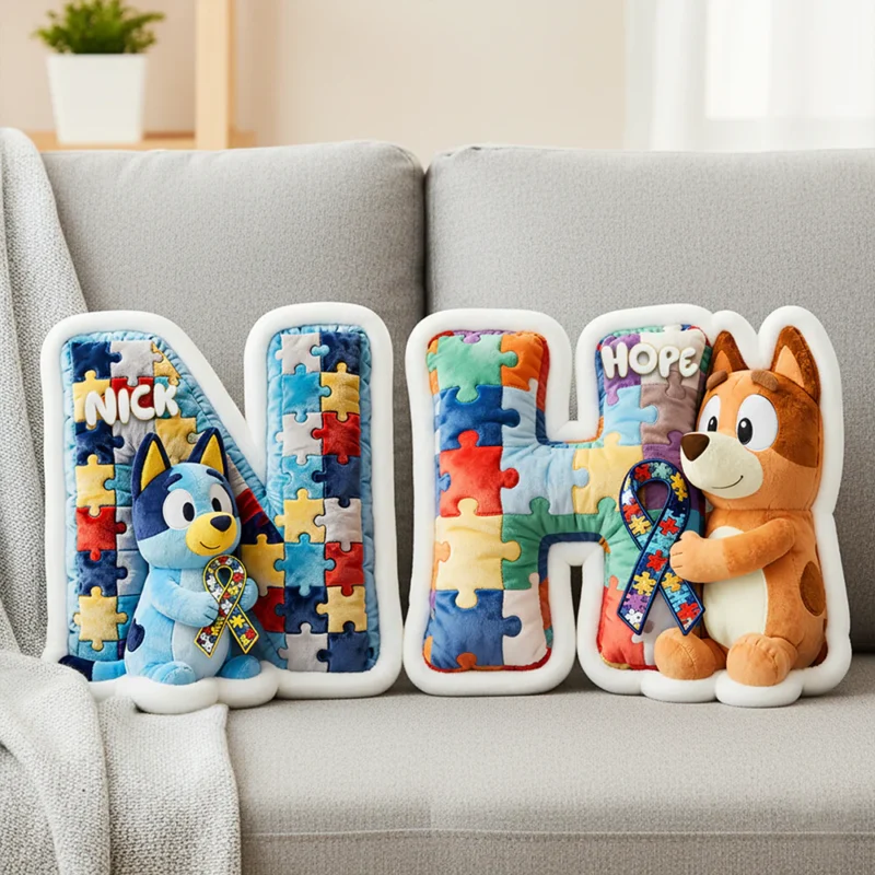 Personalized Gifts - Autism Awareness Custom Shaped Pillow