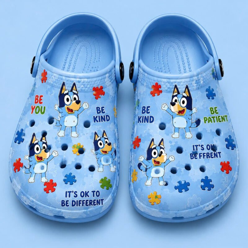 Bluey Autism Awareness Shoes