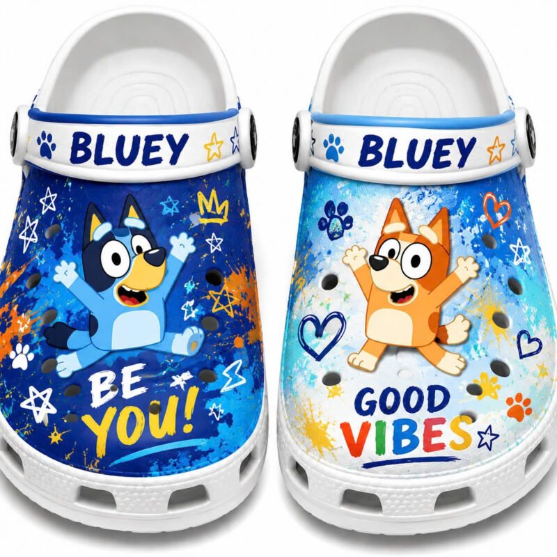 Bluey Autism Awareness Shoes