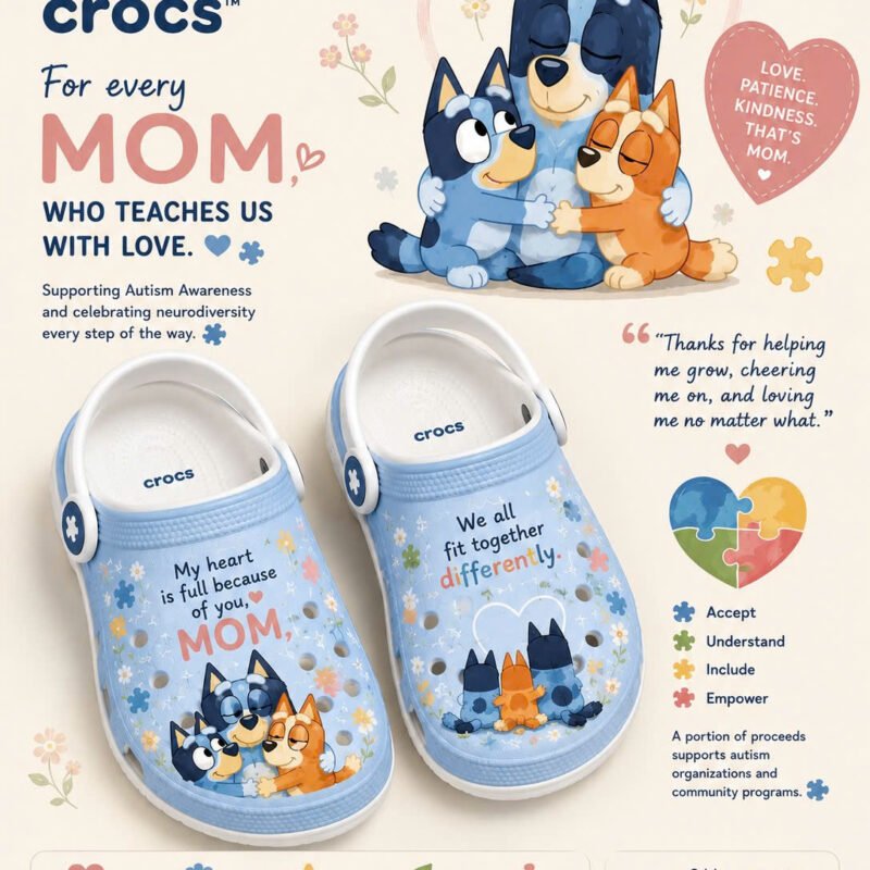 Bluey Autism Mom Awareness Shoes