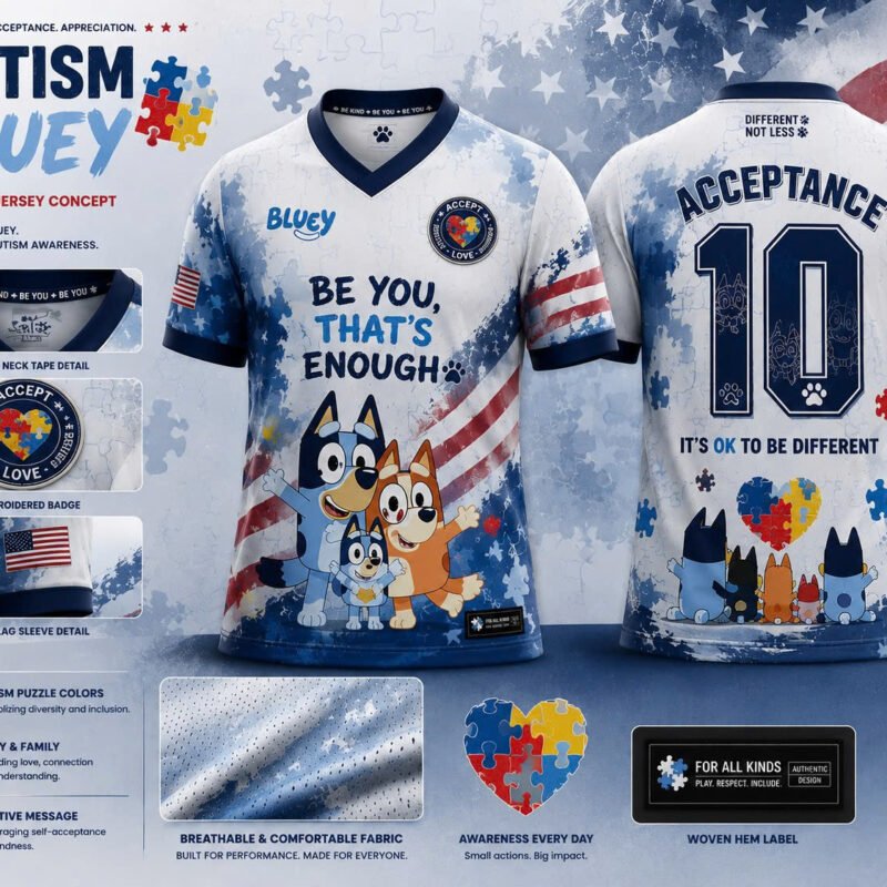 Bluey Custom Soccer Jersey