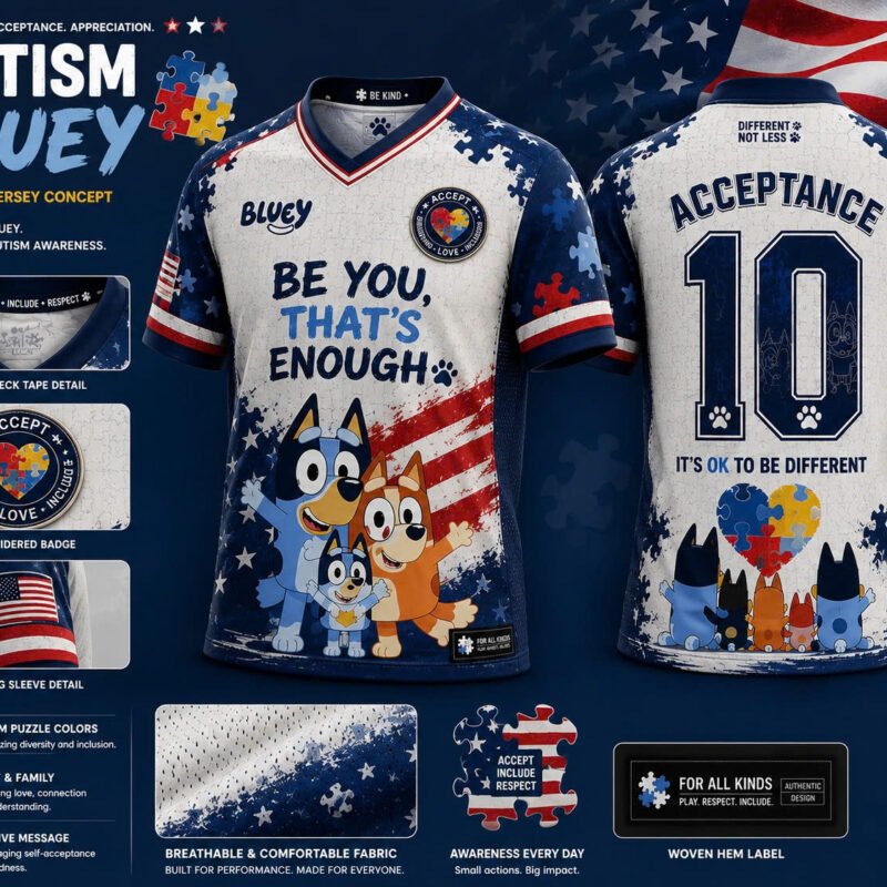 Bluey Custom Soccer Jersey