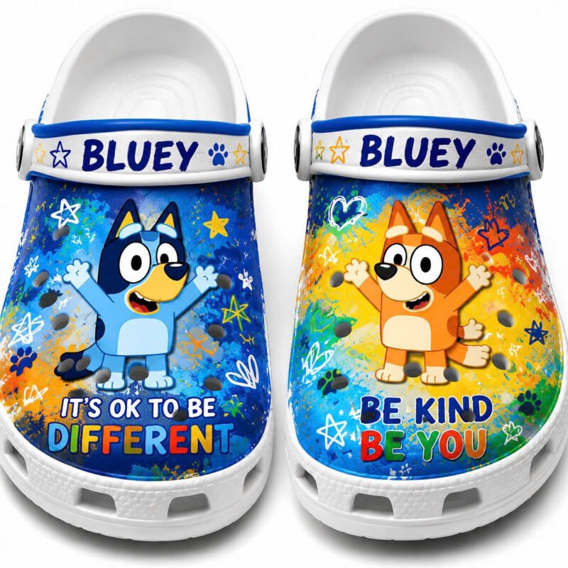 Bluey Autism Awareness Shoes