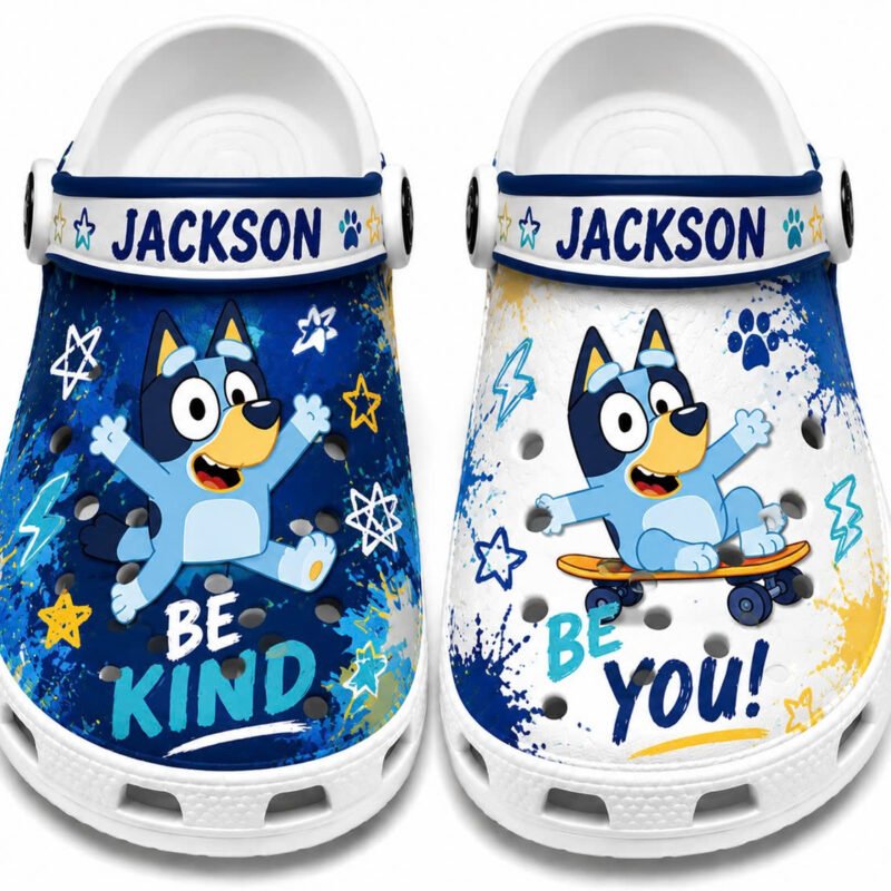 Personalized Bluey Autism Awareness Shoes
