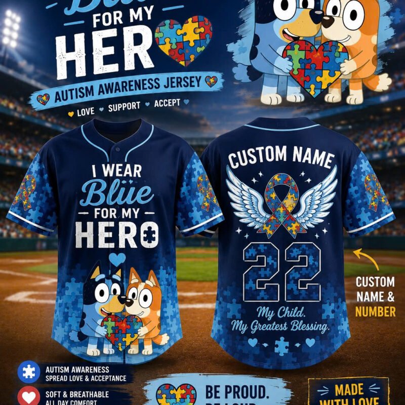 Bluey And Bingo Custom Baseball Jersey