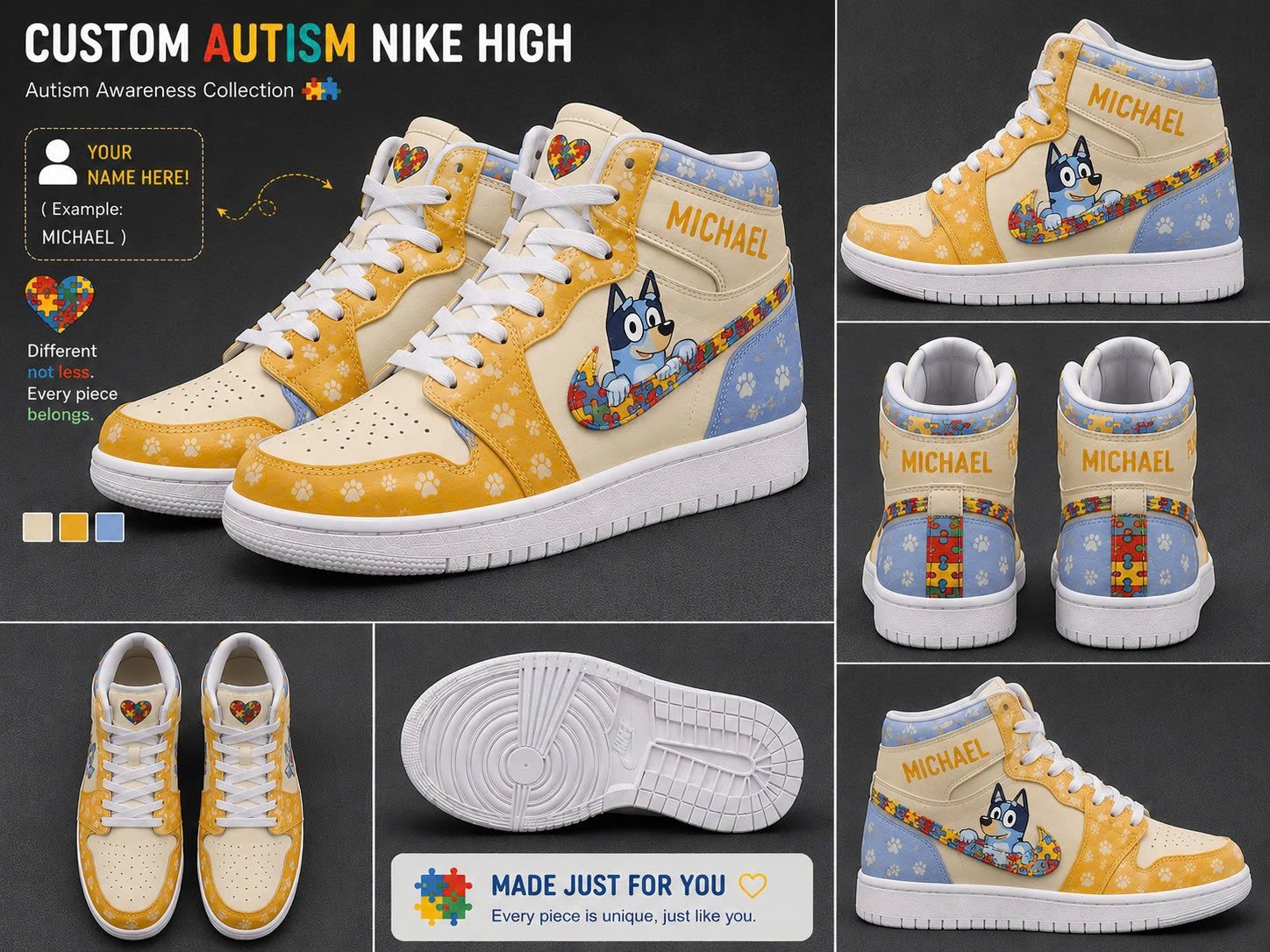 Personalized Autism Bluey High AJD-