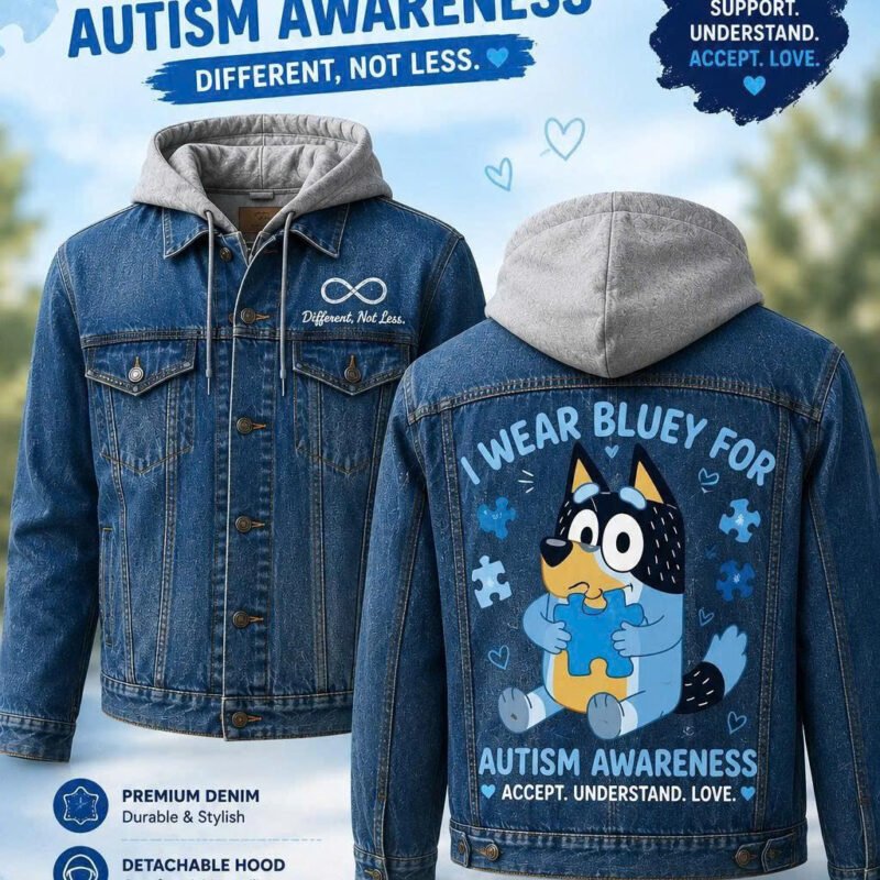 Autism Bluey Hooded Jeans