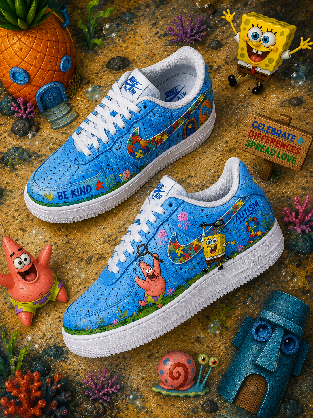 The Autism x SpongeBob Nike AF1