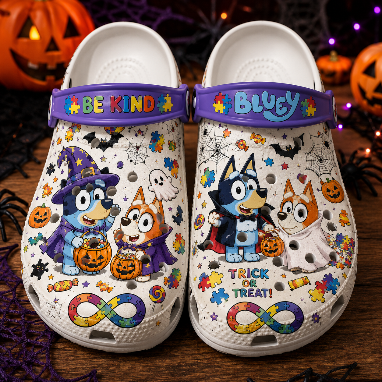 Bluey Halloween Autism Crocs