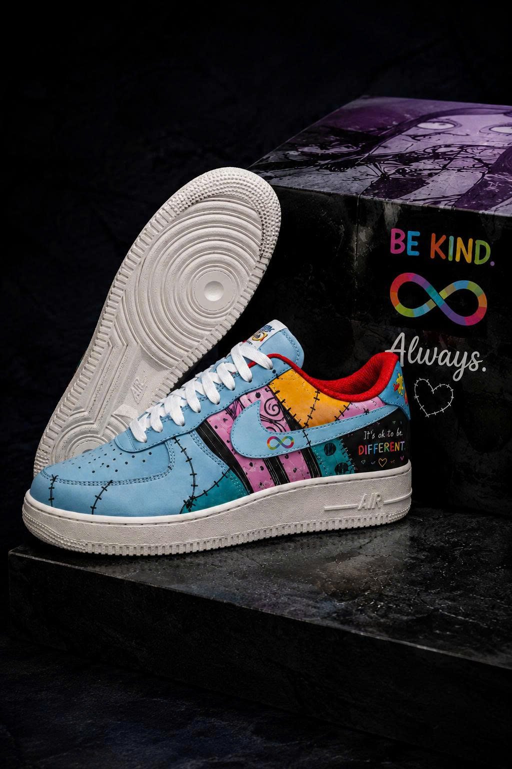 Autism Sally Inspired AF1 Sneakers