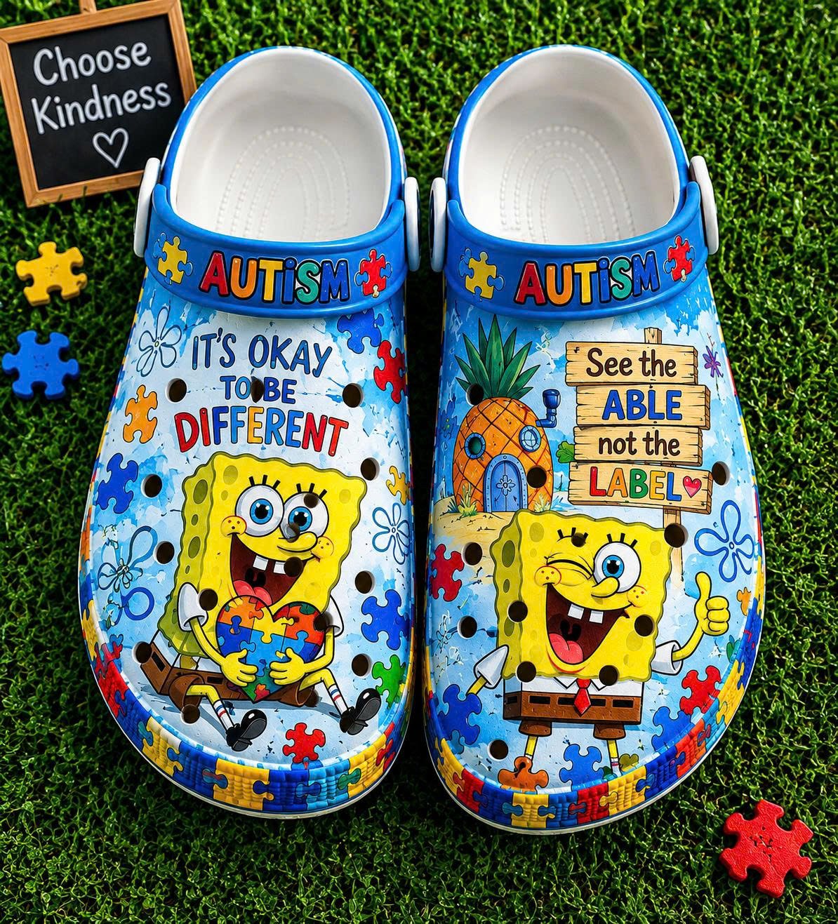 Autism Spongebob Crocs